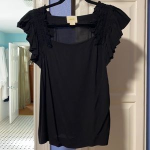 Maeve simple black blouse size 8
